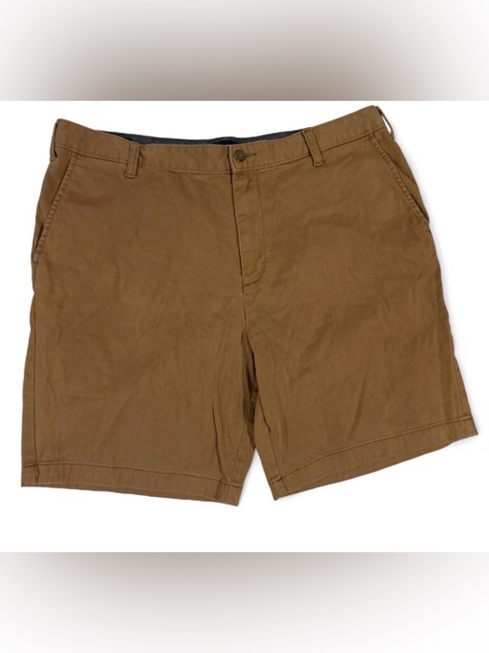Nautica Tan Cargo Bermuda Shorts Pockets Casual Preppy Summer 39”x8.5”